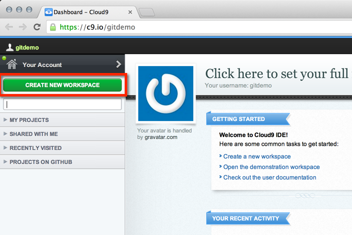 Create a Cloud9 workspace